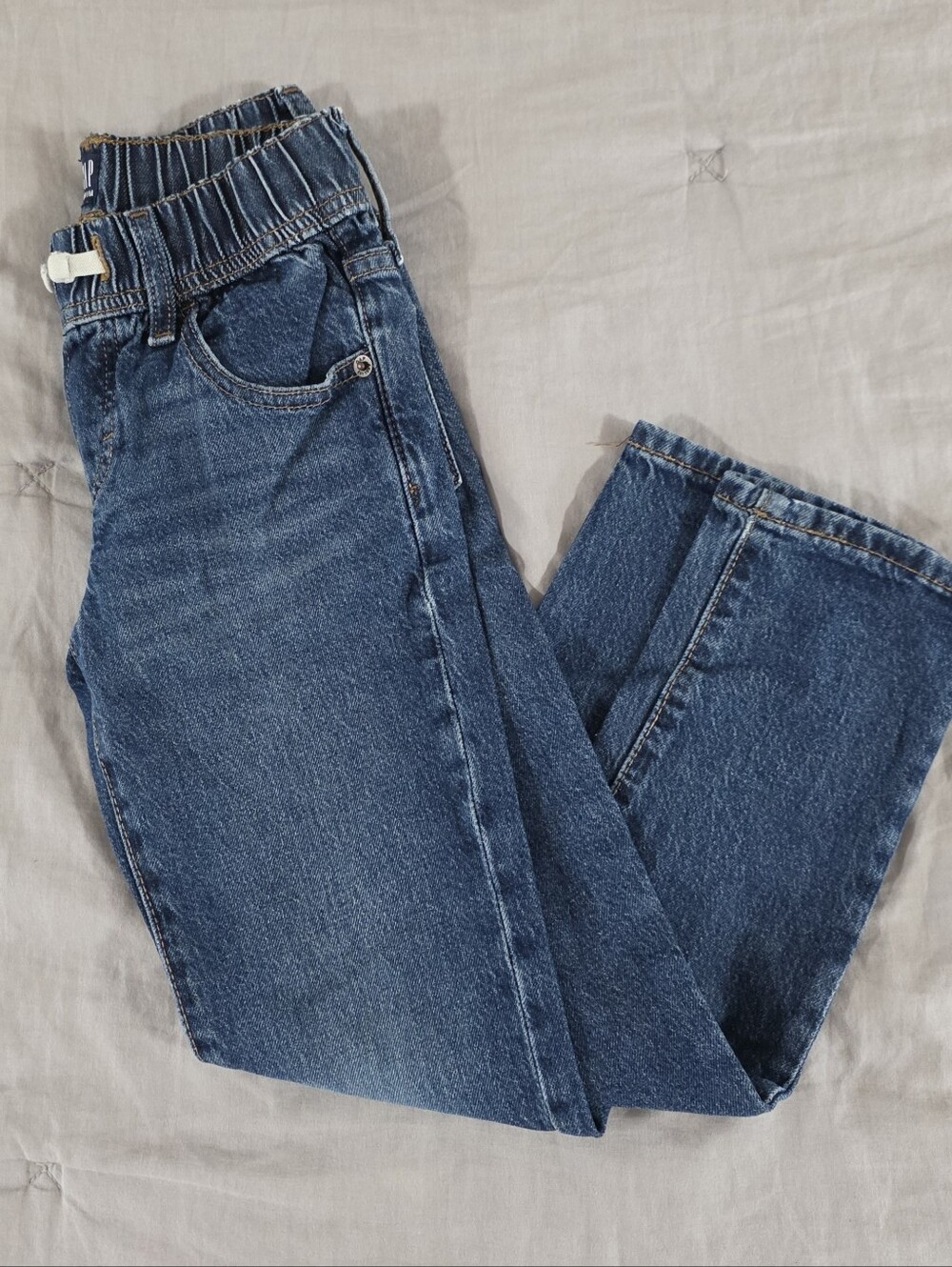 Gap Boys Stretch Slim Dark Wash Pull On Jeans Size S